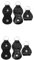HEMOTON 2 Sätze Für Gitarrenplektren Kirk Hammett Gitarrenplektren Individueller Plektrenhalter Gitarrenplektren Für Akustikgitarre Pick-Halter Black Leder 3 Stück * 2