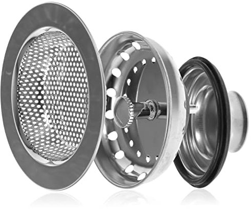 LIFKOME Tapón De Drenaje para Fregadero Colador De Acero Inoxidable Filtro De Drenaje De Cocina