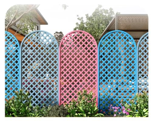 GRRICEPL Panneaux De Clôture De Jardin, Panneau D'intimité en Treillis D'extérieur, Portique d'escalade Murale en Bois, Idéal pour Terrasses Et Pergolas(Blanc,60x150 cm)