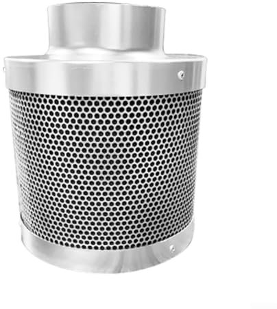 Filtro dell'aria a carbone attivo, filtri per tenda da coltivazione, kit di ventilazione per tenda da coltivazione, dimensioni 33 x 33 x 36 cm, con strato in carbonio da 38 mm per serre (diametro 100