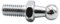 Perno de bola de acero galvanizado con resorte de gas, perno con extremo de 10 mm, tornillos de cabeza esférica M6/M8 for amortiguadores de gas de automóvil, capó con extremo de bola(M8)