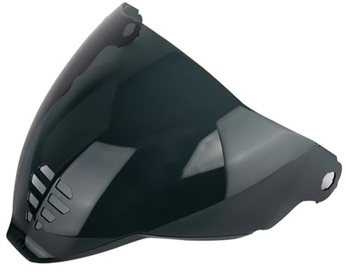 POIBNZ Motorradhelm Visier für Icon IC06 AIRFLITE, Getöntes Visier Motorrad Windschutz Helm Objektiv Visier, Motorradhelmgläser Zubehör Helm-Gesichtsschutz,C Dark Tea