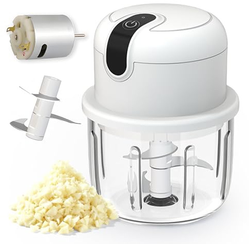 Hachoir Electrique, Mini Hachoir A Ail Electrique, Hachoirs De Cuisine Électrique 100/250/350 Ml, Chargement Usb À Oignons Électrique Pour Viande, Aliments Pour Bébés, Fruits, Légumes, Noix