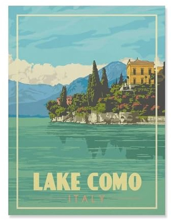 1000 Stück Puzzle Für Erwachsene Puzzle Papier Puzzle，Lake Como，Puzzles DIY Pädagogisches Puzzlespiel Kinder Familienspiele（38x26cm）-HO3