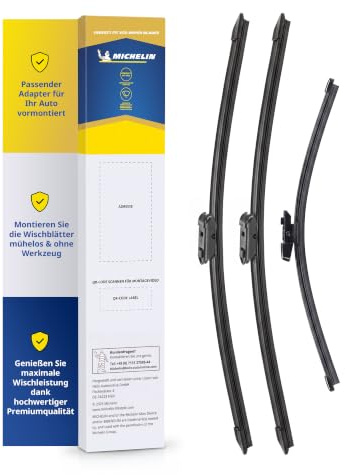 MICHELIN Perfect Fit 124H2 Scheibenwischer Set 530/530mm + 335mm | Kompatibel mit: Skoda Roomster [03.06-05.13]
