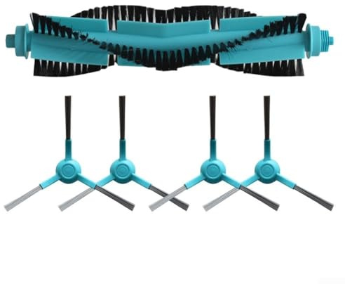 ComfyHarbor Kit de repuesto de rodillo y cepillo lateral para aspiradora robot Conga 3290 3490 Elite 4090 4690 5090 5490 6090 7090, cepillo central principal de nailon ABS, juego de 5