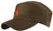 Damen Heren RUSSISCHE MILITÄRMÜTZE Roter Stern Fancy Dress Fidel Castro Vintage Military Mütze Cap (Khaki Red Star)