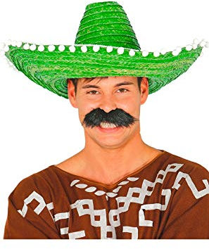 FIESTAS GUIRCA, S.L. Sombrero Mexicain en Paille Vert