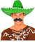 Guirca 13651 - Sombrero Mexicano Paja 50 Cms. Verde