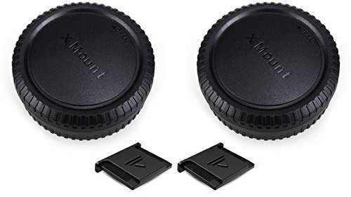 2 Stück X-Mount Gehäusedeckel & Objektivdeckel (hinten) Kit für Fuji Fujifilm X-T5 X-T4 X-T3 X-T2 X-T1 X-S20 X-S10 X-T50 X-T30 X-T20 X-T10 X-T200 X-M5 X-H1 X-H2 X-PRO3 PRO2 X-E4 X-E3 und mehr