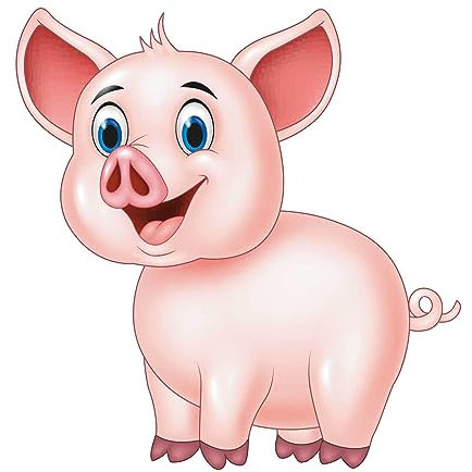 Kleberio Aufkleber Schwein Glücksschwein selbstklebend Glücksbringer Sticker Autoaufkleber Motorradhelm Dekoration Wohnwagen Heckscheibenaufkleber Car Set wetterfest 10 x 10 cm