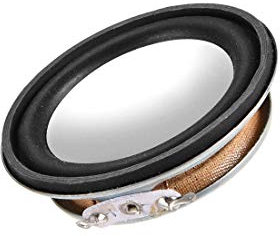 sourcing map Runder Lautsprecher Kleine Lautsprecher 3W 4 Ohm Audio 50 mm / 1.97 Zoll