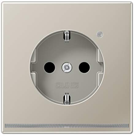 Schuko-Sockel mit LED-Beleuchtung