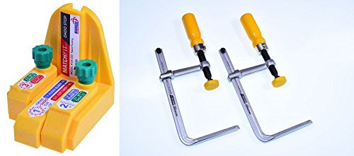 Microjig Matchfit DVC-538K2,DS-333 Dado Stop & Dovetail Clamp Set For Table Saw,