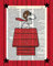 Snoopy Red Baron Poster Charlie Brown Peanuts Wanddekoration Snoopy Flying Ace Wörterbuchdruck, 20 x 25 cm