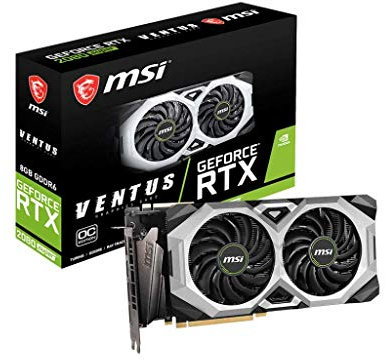 MSI Gaming GeForce RTX 2080 Super 8GB GDRR6 256-Bit HDMI/DP Nvlink Torx Fan Turing Architecture Overclocked Graphics Card (RTX 2080 Super Ventus XS OC) (Renewed)