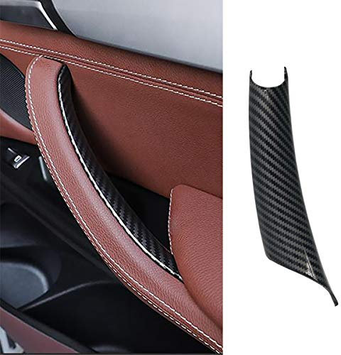 TTCR-II Auto Türgriff Abdeckung Kompatibel mit BMW X5 X6,ABS Carbonmuster Auto Türgriffabdeckung Schutz für X5 2007-2013 und X6 2008-2014(Lederbezug NICHT im Lieferumfang enthalten)(rechts)