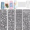 NICENEEDED Feather Nail Art Stamping Kit, 4Pcs Nail Stamp Templates & 1 Nail Stamper & 1 Nail Scraper Nail Plates Manicure Tool Dreamcatcher Image Plates for DIY Decoration