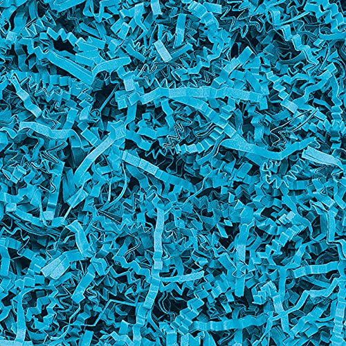 SizzlePak Geschenkfüllmaterial Umweltfreundliches Geschenkverpackungsmaterial viele Farben 125g-1kg (Türkis, 1kg)