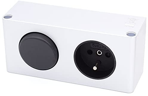 Yu Yang Steckdosen-Box 31 BE FR PL mit Schalter 12V, 20W Spiegelschrank Energie Box LED Kombi Box für Belgien, Frankreich, Polen (230v auf 12v LED)