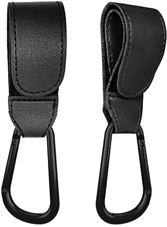 iZhuoKe Ganchos Carro Bebé,Pack de 2 Colgador Bolso Carrito Bebe,Mosqueton Carro Bebe,Ganchos Carritos de Bebé,para Sillita, Cochecito o Silla de Ruedas