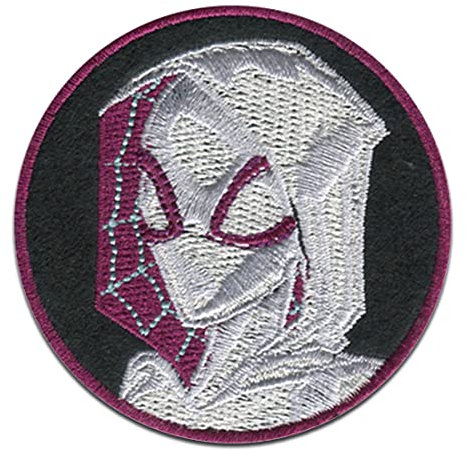 Marvel © Spiderman Comic Miles Morales Round - Iron on Patches Adhesive Emblem Stickers Appliques, Size: 2,37 x 2,37 inch