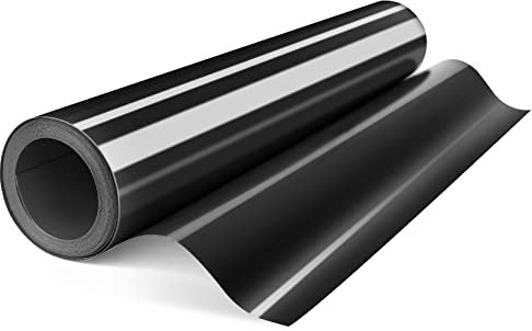 HTVDIY Heat Transfer Vinyl Rolls,12×12ft Black HTV Iron On Vinyl for T Shirts