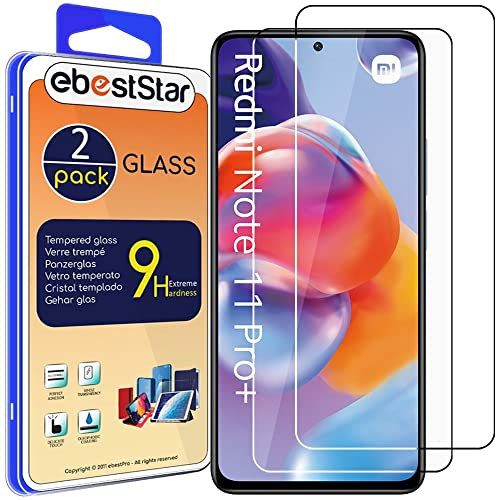 ebestStar - Cristal Templado x2 para Xiaomi Redmi Note 11 Pro+ 5G, Protector Pantalla Película Vidrio, Antigolpes