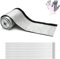 Aluminized Heat Shield Fuel Line Sleeve - 2.2 I.D. x 3.3FT with 10 Stainless Steel Cable Ties - Silver