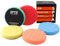 Polierschwamm, SPTA 5tlg 125mm Klett Waffle Polierpad Polierschwämme Polieraufsatz Wachs Schwämme Auto Polierpad Polieren Pad Schwamm Polierschaum Set für 125mm Exzenter Poliermaschine Schleifmaschine