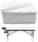 Iunipusy 100 StüCk Einweg Massagetisch Bettlaken, Vliesstoff 80 x 180cm Einweg Massageliegen Auflage, Einweg Bettlaken für Massagesalon SPA Tattoo