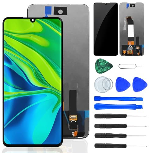 NB+ Pantalla digitalizador reemplazo pantalla LCD táctil para xiaomi mi nota 10/mi nota 10 pro/mi nota 10 lite/mi cc9 pro negro sin marco con herramientas