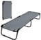 COSTWAY Feldbett Campingbett bis 150 kg belastbar, Klappbett Liege Bett Campingliege Einzelbett 191x56x31cm (Grau)