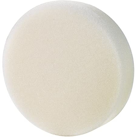 Draper 07579 Medium-Light Polishing Pad, 125mm, White