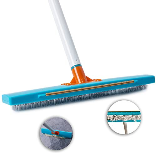 JollLax Carpet Rake-Carpet Hair Removal Tool-Carpet Rake to Fluff Carpet-Carpet Scraper Brush Rug Comb Pet Cat Fur Dog Hair Remover for Couch Furniture Carpet Broom