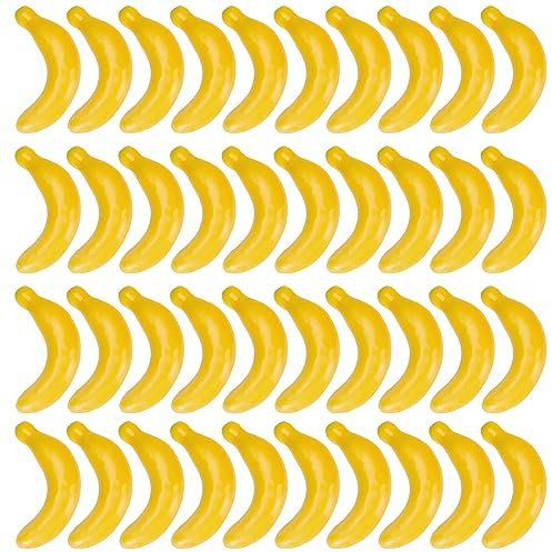 craspire 40alk Mini eine künstliche Bananen-Mini-Kopie die gelbe Banane schmückt die Blase so sehr die fruchthochzeit Aussehen und Machen Dekorationen für Dekorationen
