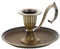 Kerzenhalter, Messing Vintage Candlestick -Halter mit Griff, abnehmbare rostbezogene Kerzenstockhalter für Weihnachten Hochzeitsheimdekoration