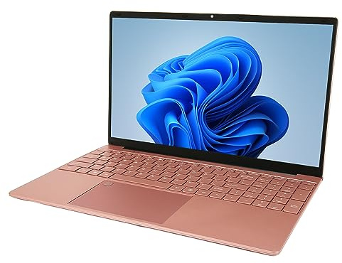 Annadue 15,6 Zoll Laptop für Windows 11, Laptop PC mit Fingerabdruckleser, 4 Kern CPU, 2,4 G, 5 G WiFi, 32 GB, 7000 mAh. 100 240V (32+1 TB EU-Stecker)