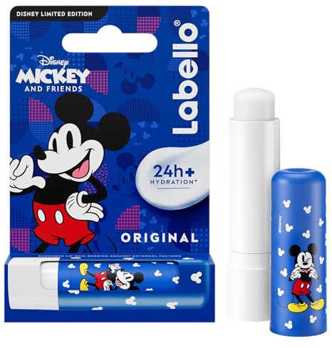 LABELLO Mickey Mouse Limited Edition Disney (1 x 5,5 ml), Feuchtigkeitsspendender Lippenbalsam für Kinder, pflegender Lippenbalsam mit langanhaltender Feuchtigkeit