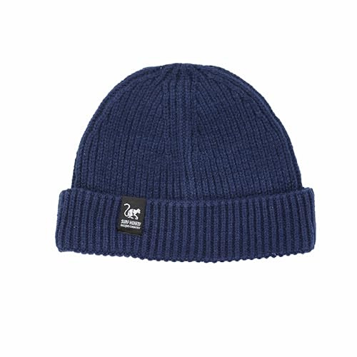 SURF MONKEY Gorro Docker Reciclado Hombre/Mujer - Talla única - Beanie Poliéster Reciclado - Wear&Care (Azul)