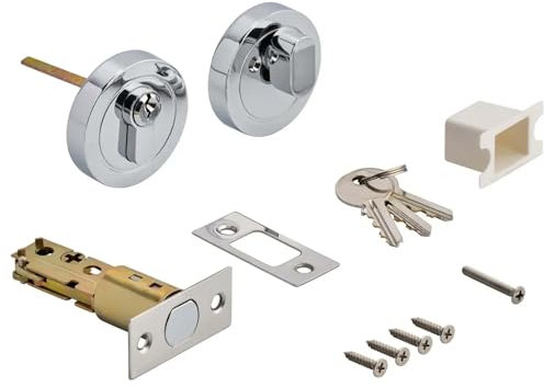 Security Solutions - Euro Locking Deadbolt Thumbturn Set - 60/70mm Backset - Brushed Nickel