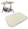 Buachois Outdoor Patio Swing Chair Canopy Replacement, Waterproof Swing Canopy, 420D Silver Coated Oxford Fabric, Beige