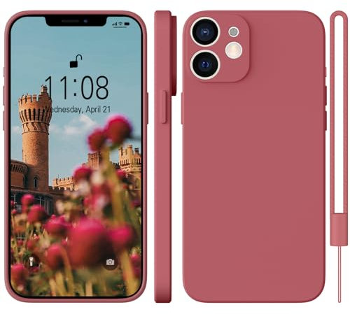 WXX für iPhone 11 Hülle Silikon Case, Handyhülle für iPhone 11 Dünn Slim mit Microfiber, Kratzfeste Rundumschutz Case Hülle für iPhone 11 6.1'' Rot