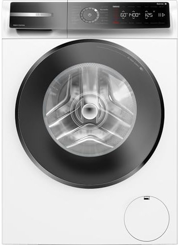 Bosch WGB244071, Serie 8, Smarte Waschmaschine 9 kg, 1400 U/min, Made in Germany, Fleckenautomaik, Iron Assist reduziert Knitterfalten, Mini Load für Einzelteile, 4D Wash System, Speed Perfect
