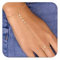 Calkkrer Goldene Handkette Armband, Vergoldete Fingerring Handkette, Zirkon Kristallperlen Kettehand, Armband Mit Ring Verbunden, Trendy Handschmuck Für Frauen