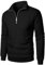 Pull Laine Homme Pull Homme Col Montant Pull Camionneur Veste Homme Hiver Habillé Pull Homme Col Zippé Pull pour Homme Sweat Polaire Pull Col Rond Homme Noir L