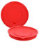 AUTSUPPL 2pcs Mixing Bowl Splash Guard Covers Fit for Whisks Red Lid Prevent Food Splatters Reusable Kitchen Tool