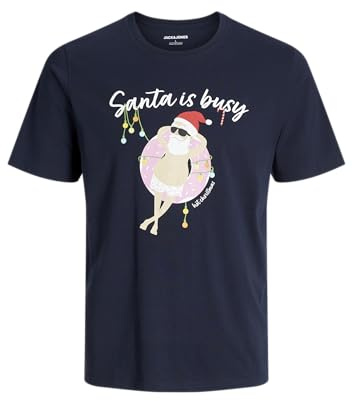 JACK & JONES Herren Jjchristmas Tee Ss Crew Neck Pls