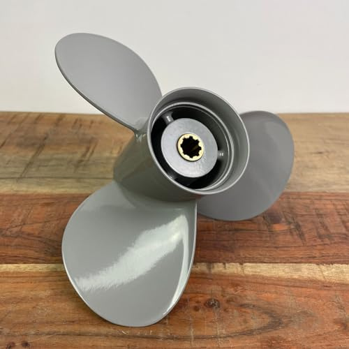 MAGICZEBRA Boot Propeller Aluminium für Honda 8-20 PS Außenborder 9-1/4 x 10 ' 8 Zähne 3 Blatt 58130-ZV4-009AH