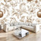 JEDTAKCT Fototapete Flora Fauna 400X280Cm - Seidetapete - Wandtapete - Mittelalterliche Ästhetik Art Fototapete - Wand - Wandbilder Schlafzimmer Wohnzimmer Bildtapete Foto Tapete